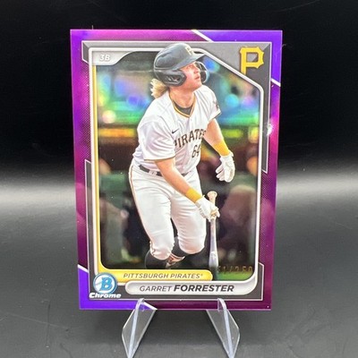 2023 Bowman Draft Garret Forrester #64 Chrome Purple Refractor 1st /250