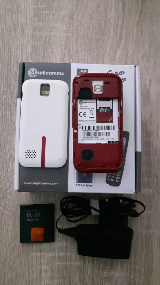 Kamera Senioren Handy Amplicomms M7000 im org.-Look (ohne Simlock) Klapphandy - Bild 2 von 4