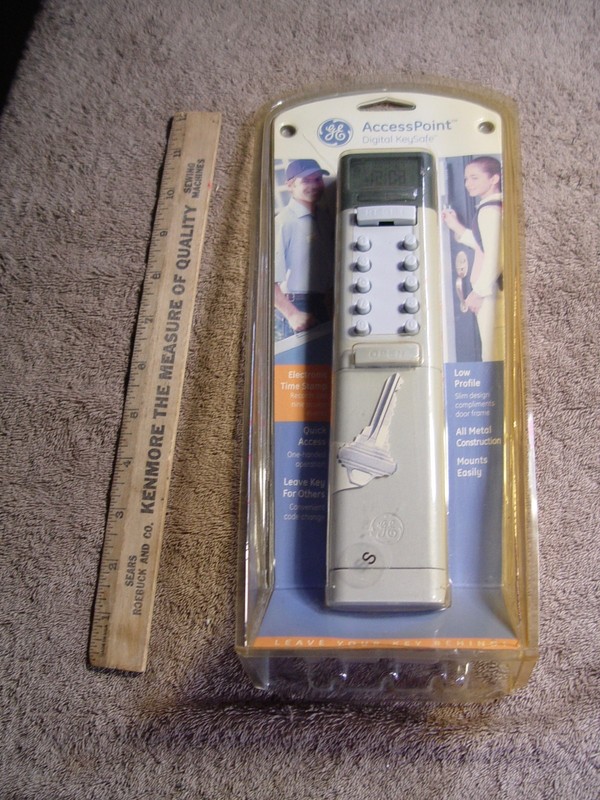 GE Access Point Digital Key Safe HIDEAKEY METAL GRAY Hide a Key New
