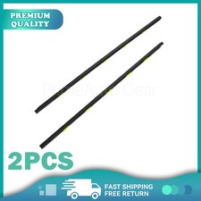 2pcs For 1996-2000 Honda Civic Door Weather Strip Window Belt Seal Molding Trim
