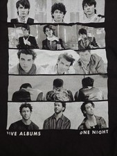 jonas brothers five albums one night shirt medium cotton concert tee 2023 nick