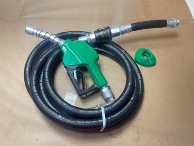 1'' x 15' Catlow Fuel Dispenser Pump Hose Hi-Flow Diesel Nozzle Green