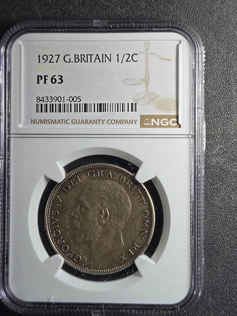 1927 イギリス 1/2クラウン 銀貨 ジョージ NGC アンティーク  1927 Year UK Half Crown Coins for sale | eBay