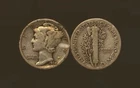 1934 UNITED STATES 10 CENT MERCURY DIME VERY GOOD (UNGRADED) [11727]