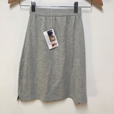 Skirt ORGANIC Girls 3 Maxi Gray A-Line Knit Cotton Stretch Mom and Pop's Kids