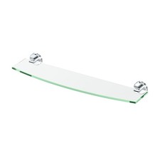 Gatco 5456 Locke 21" Glass Bathroom Shelf - Chrome