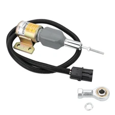 12V Fuel Shut Off Solenoid Compatible with Cummins Engine 6BT 5.9L 12VDC Repl...