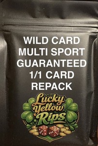 Wild Card Haunted Hits, Splat, QB1, Metallic, 5 Card Draw Repack Guaranteed 1/1