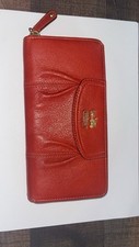 Coach Leather Red Wallet , Never Used Great Condition