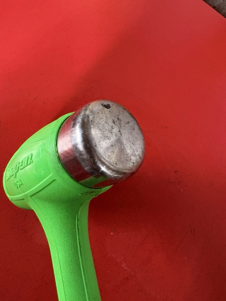 Snap-On 32 oz Ball Peen agarre suave cómodo martillo soplado muerto verde HBBD32 Foto 3 de 4