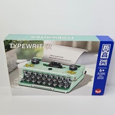 Zhe Gao Retro Typewriter Building Blocks Set Green Brick Kit Build Model 3D thumbnail