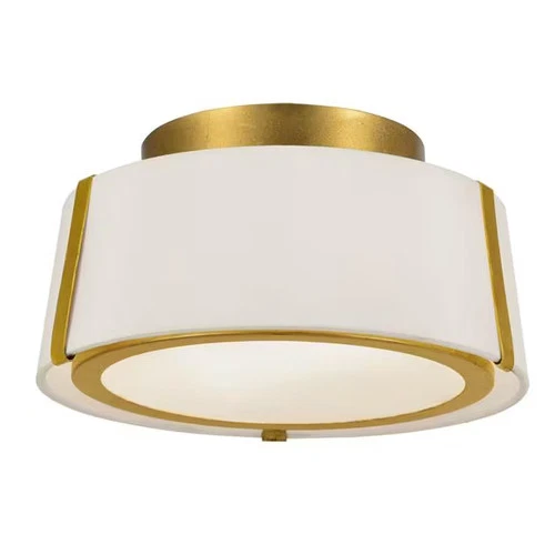 Crystorama Fulton 2-Light 12" Ceiling Light in Antique Gold - Picture 4 of 5