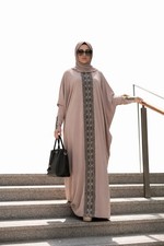 Scarf+ Dubai Arabian Kaftan Abaya – One Size – Islamic -Dress - Long dress