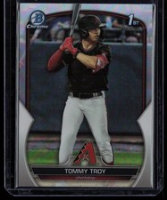 2023 BOWMAN DRAFT CHROME REFRACTORS TOMMY TROY RC ARIZONA DIAMONDBACKS #BDC-103