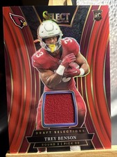 2024 Panini Select - Draft Selection Memorabilia Trey Benson #DSM-TBN Red Prizm