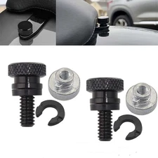 2pcs Rear Seat Bolt Tab Screw Nut Mount Fit For Harley Davidson Sportster Dyna