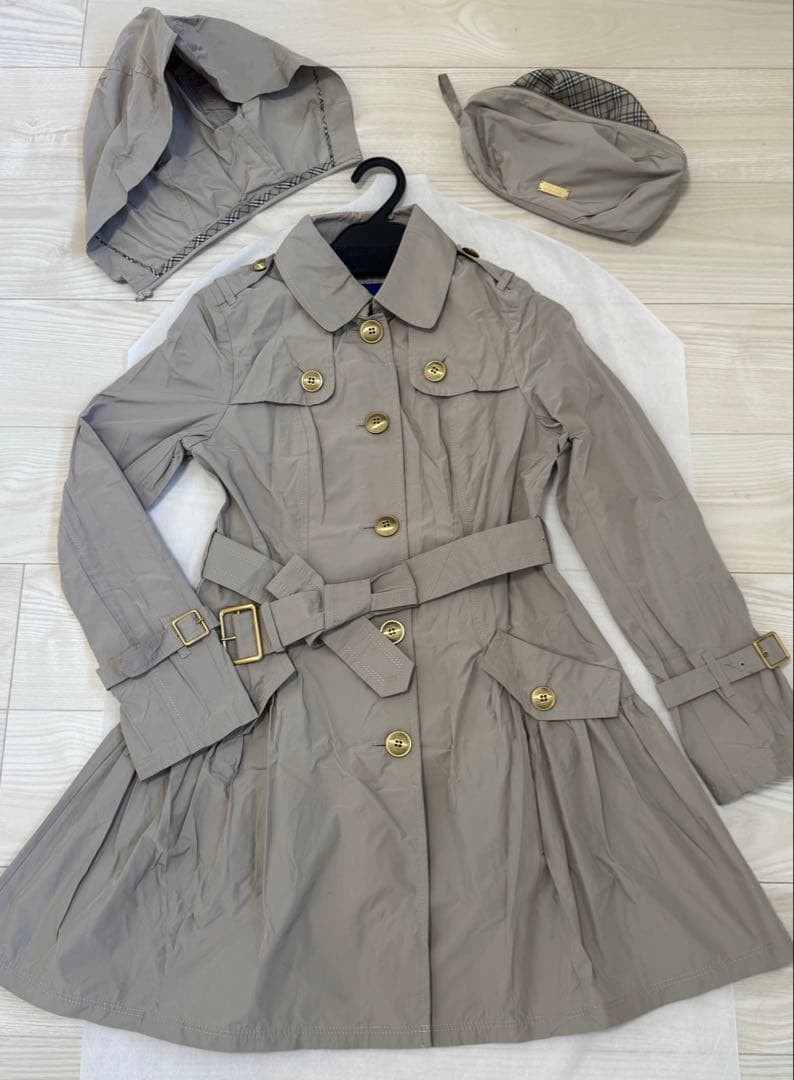 BURBERRY BLUE LABEL Trench Coat Foldable Packable with Detachable