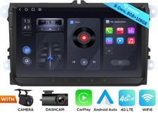 9" 8 128 for VW Golf 2006 2007 Android Auto Vehicle Stereo CarPlay Navigation 4G