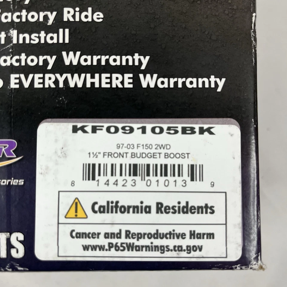 DAYSTAR KF09105BK BLACK COIL SPRING SPACER LEVELING KIT FOR 1997-03 FORD F-150 - Image 3 of 4