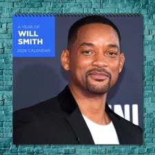 Will Smith 2026 Wall Calendar, 12-Month Celebrity Fan Gift Collection
