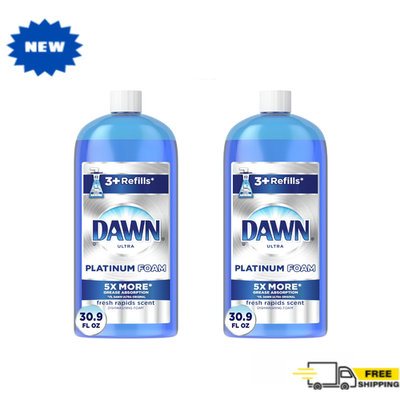 #ad #ad Dawn Ultra Platinum Foam Dishwashing Foam Fresh Rapids Scent 30.9 fl oz 2 PAC $13.99