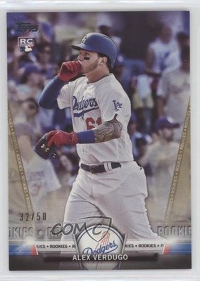 2018 Topps Salute Series 1 Rookies Gold 32/50 Alex Verdugo #TS-80 Rookie RC 3y0