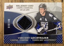 VINCENT LECAVALIER ⚡️2008 Upper Deck McDonald's Restaurant Jersey #049/100