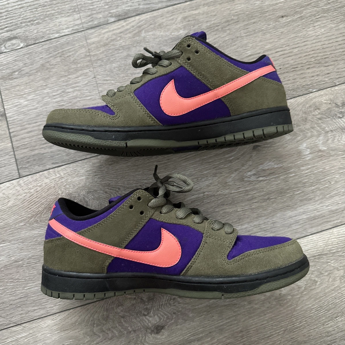 Nike Dunk Pro SB Low Medium Olive Atomic Red for Sale