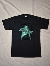 Vintage 90s Star Trek T-Shirt Holographic Logo - Size L