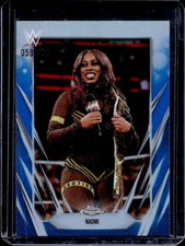 2026 Topps Chrome WWE Naomi Blue Refractor #/150