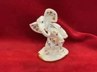 RARE VTG WIEN AUGARTEN VIENNA 239 PORCELAIN DANCING DOTTED ELEPHANT FIGURINE 3.5