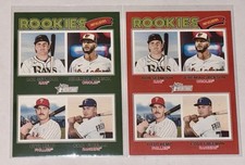 2026 Topps Heritage #377 Rookies Infielders Dark Green & Red Border SP Lot of 2