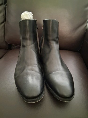 Kenneth Cole Herren Mix Zip Stiefel - Schwarz Leder - Größe 12 (EU 46, UK 11) - Bild 9 von 12