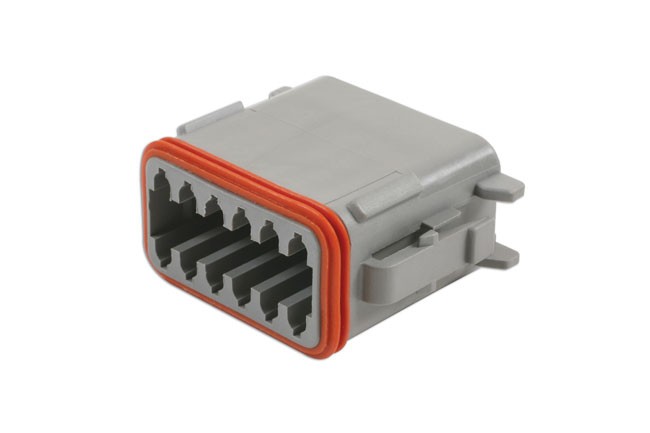 CONNECT 37503 Deutsch 12 Pin Plug Connector Kit 4 Pieces Automotive Electrical