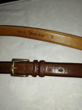Bench Craft Brown Leather Mens size 42 Belt Brass Buckle