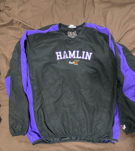 Racing Jacket Mens XL NASCAR Racing Pullover Denny Hamlin FedEx | eBay