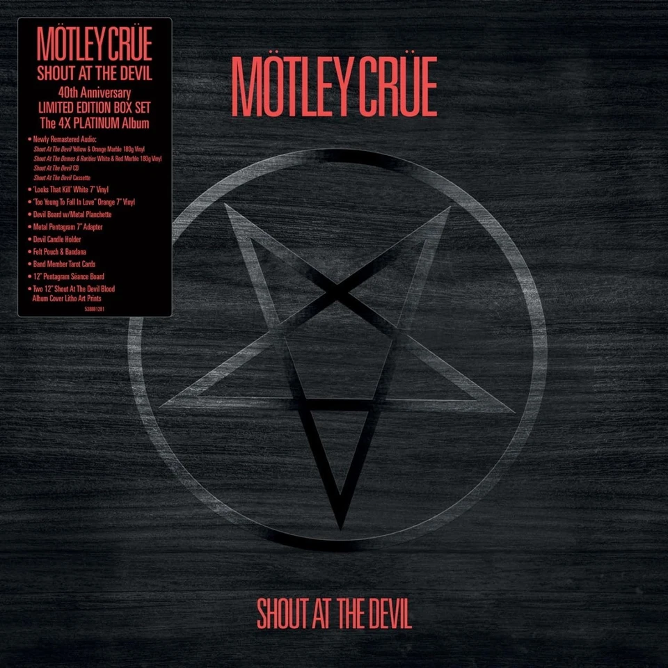 MOTLEY CRUE - SHOUT AT THE DEVIL (Deluxe 40th Anniversary Box Set) Damaged Box - Image 2 of 4