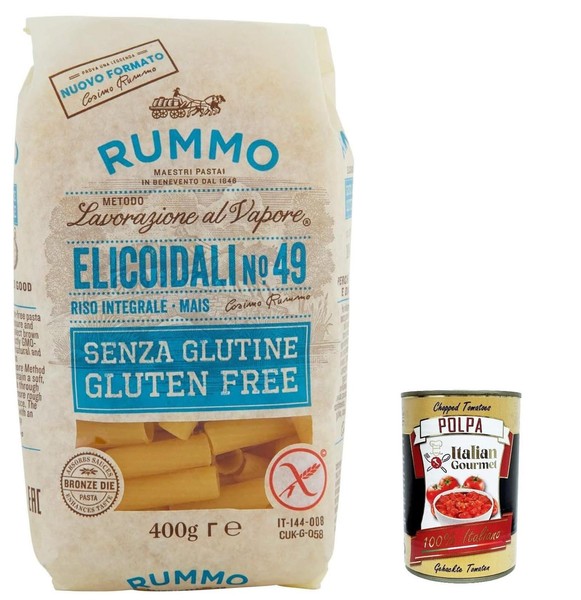 10X Rummo Pasta Elicoidali N49 Senza Glutine Nudeln Glutenfrei 400G+Polpa 400G-image
