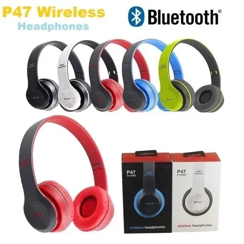 P47 Wireless Headphones - Bluetooth 5.1 Connectivity