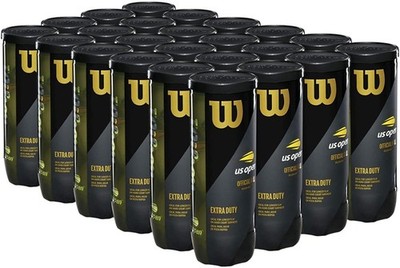 WILSON US Open Extra Duty Tennis Balls YLW 24-3 Packs, Green 