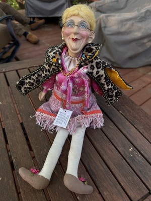 Katherine s Collection Doll Flo At Silver Lake RARE Leopard Granny Librarían
