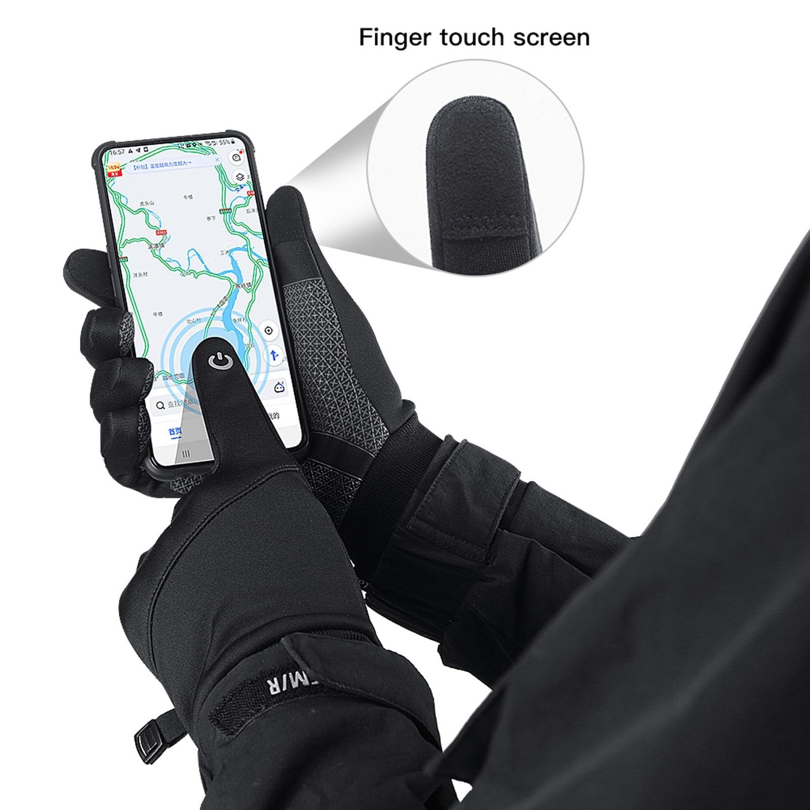 Winter Warm Gloves, Thin Windproof Waterproof The… - image 4