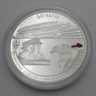 2011 Vanuatu 50 Vatu 1oz .999 Silver Proof Coin Round QEII Diamond Jubilee