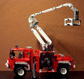 LEGO Technic 8289 Red Fire Truck with Instructions + Spare Sticker Sheet