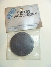 Vintage Metal 51mm metal screw in front lens cap Optex, made in Japan NIP NOS
