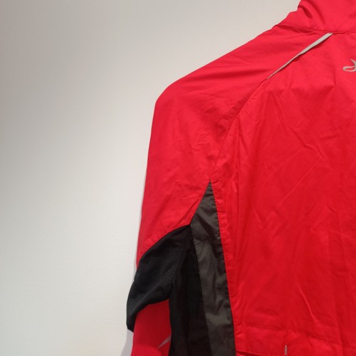 DHB Mens M Red Cycling Lightweight Full Zip Jacket Long Sleeve Nike Riding - Picture 14 of 18