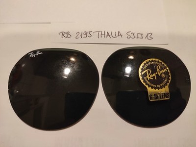 Original Ray Ban Gläser Sonnenbrille RB 2195 THALIA  53-13 SILIKAT  grau-grün