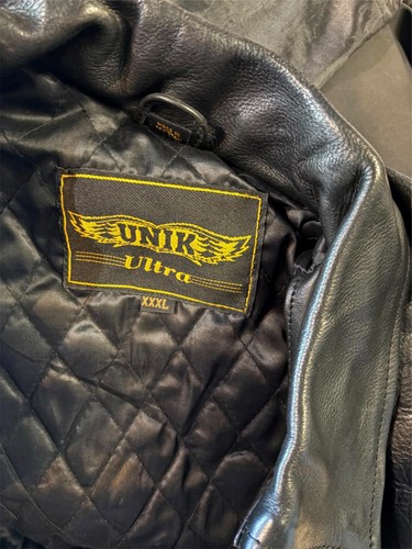UNIK ULTRA UNISEX 3X LIGHTWEIGHT LEATHER MOTORCYCLE JACKET - Picture 4 of 4