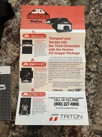 VECTREX GCE 1983 3D IMAGER MASK  COLOR  WHEEL  MINESTORM 3D TESTED!