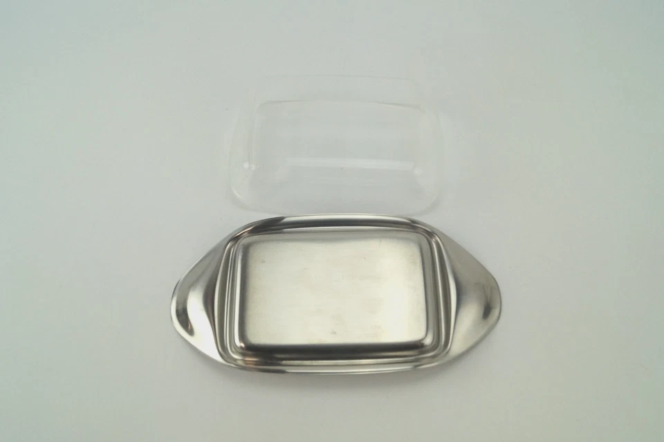 WMF Cromargan Butterdose Edelstahl mit Deckel – Vintage Butterbehälter ✅ - Bild 2 von 4